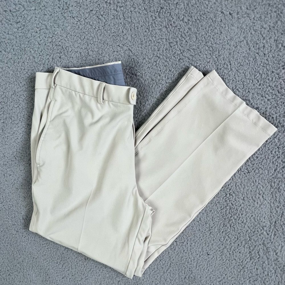 PETER MILLAR MENS GOLF PANTS LIGHT TAN SIZE 33/30